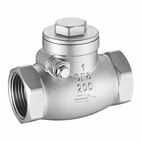 Turn-open female check valve