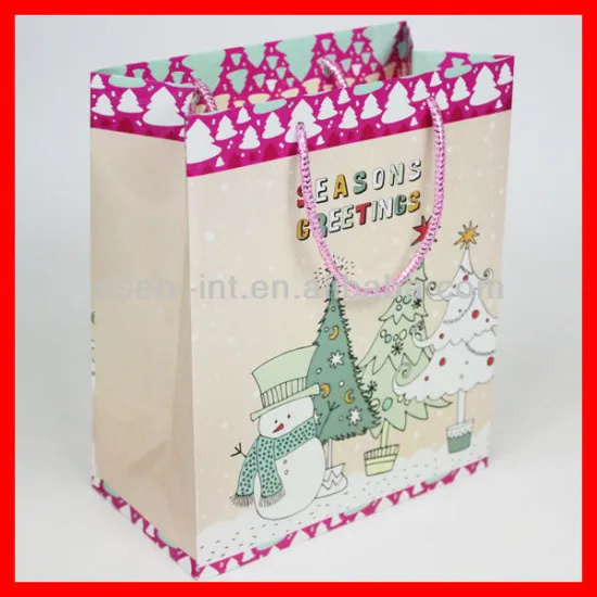 2013 Christmas promotion shopping gift Paper Bag