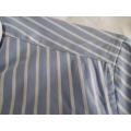 Hombres causales Y/D Poplin Club Collar Camisa larga