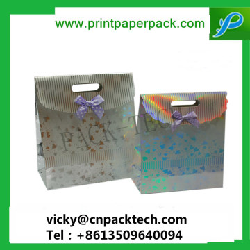 Equisite Durable Patterned Gift Package Bag with Magic Tape Press-Button