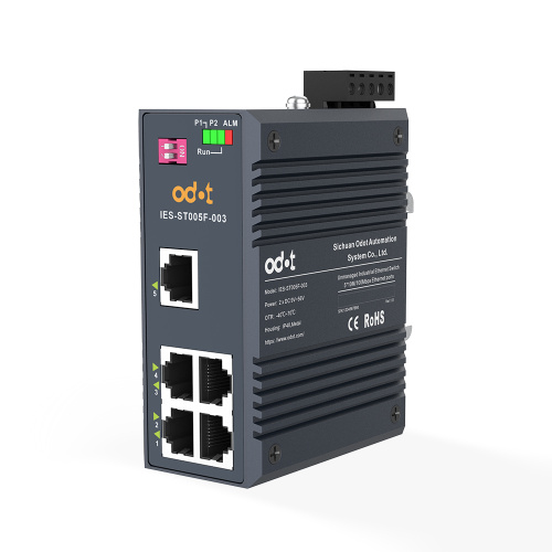 ODOT IES-ST005F-003 5-Port 10/100 Mbps Unmanaged Layer 2 Industrial Ethernet Switch