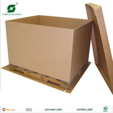 HEAVY DUTY CORRUGATED PAPER PALLET BOX