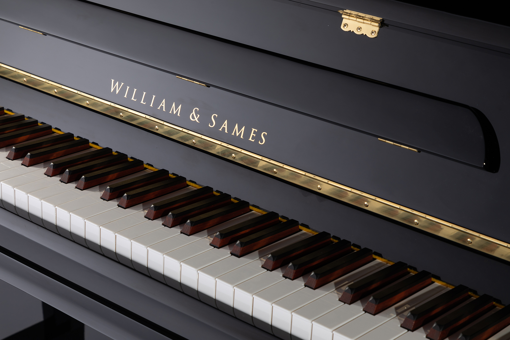 Williamsames S5 Piano Black Polished บ้าน 125 ซม. เปียโนอะคูสติก