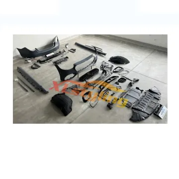 XLstyling Car Facelift Bodykit for Mercedes-Benz W223 S63 AMG Front Rear Bumper Gloss Black 2021+