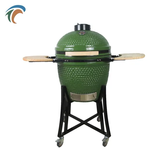 Topq Factory High Quality 22 Inch Kamado Outdoor Kitchen Barbecue Smoker Ceramic Pellet Grill