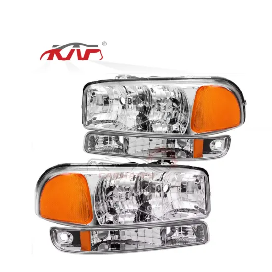 High Performance Chrome Yellow Headlights GM2503188 for GMC YUKON 1999-2006