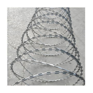 Galvanized Coil Diameter Concertina Razor Barbed Wire for Pakistan
