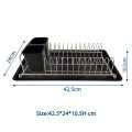 Organizador de armazenamento de cozinha Rack Rack Metal Dish Rack Solter com bandeja