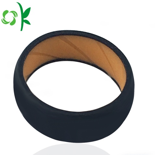 Layer Fashion Ring Custom Silicone Elastic Couple Ring