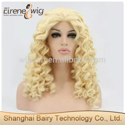 Eirene Star with Monroe classic short curly golden classic retro fluffy Marilyn Monroe wig