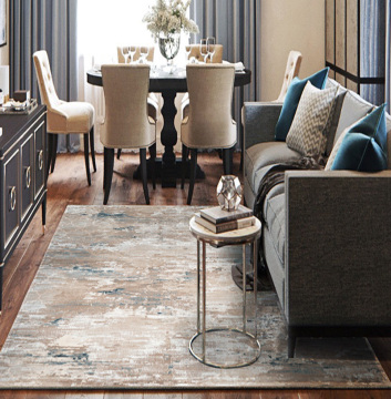 Modern Soft Carpets in Beige and Warm Grey for Living Room Décor - Size 8x11, 240x330