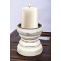 Farmhouse Rustic Wood Candle Holder