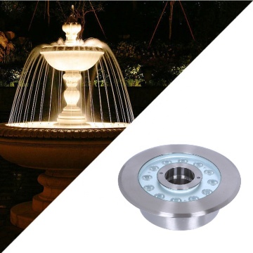 IP68 Waterproof RGB LED Fountain Light - Stainless Steel Case with High Quality Beads, 15W