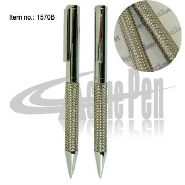 Unique design Metal Braid Heavy Ballpoint Pen Parker style refill Office and school Writing instrument Logo promotion Gifts Pen