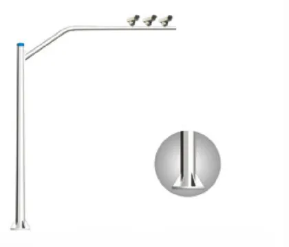 Octagonal cantilever signal pole