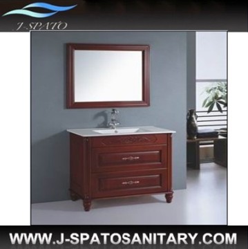 American Style Floor Mounting with Mirror Bathroom Furniture Bathroom Cabinets (Js-2005)