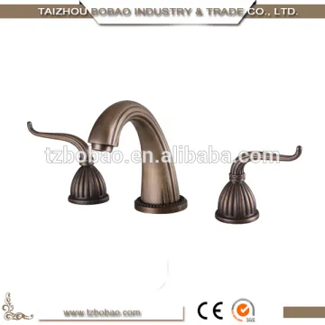 Luxurious Floor Stand Brass Gold 3 way Faucet for gold plated Bathroom basin faucet with good quality
