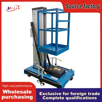 Single Mast Aluminum Lift for Industrial Use