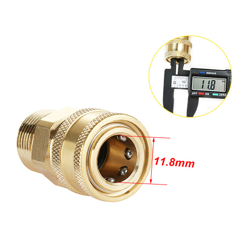 M22 Male 1/4" Female quick Brass Adapter/ Connector