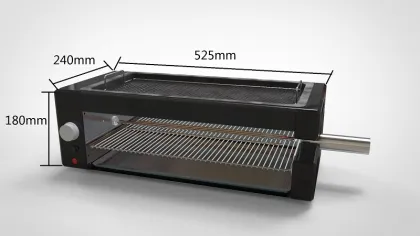 Multifunctional Smokeless Barbecue Grill Toaster Oven