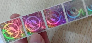 Custom hologram adhesive sticker label printing