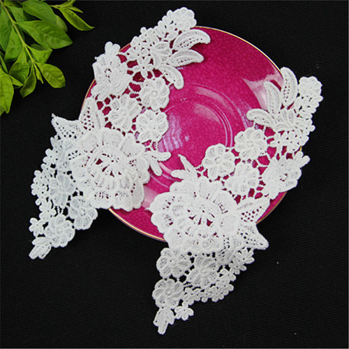 embroidery designs flower trim neck lace collar for women