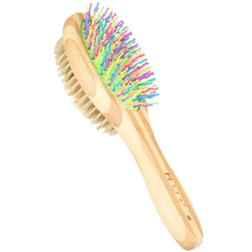 Brosse de chien de bambou pour démêler