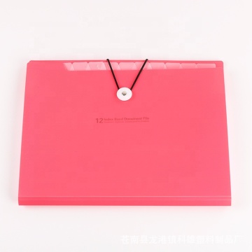 Pink A4 Multilayer Office Folder