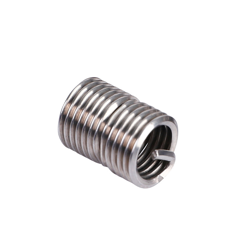 ST8 Model Fastener Locking Type M6 M10 Steel Wire Thread Sleeves 1.25 1.5D Natural Surface Stainless Steel Thread Inserts