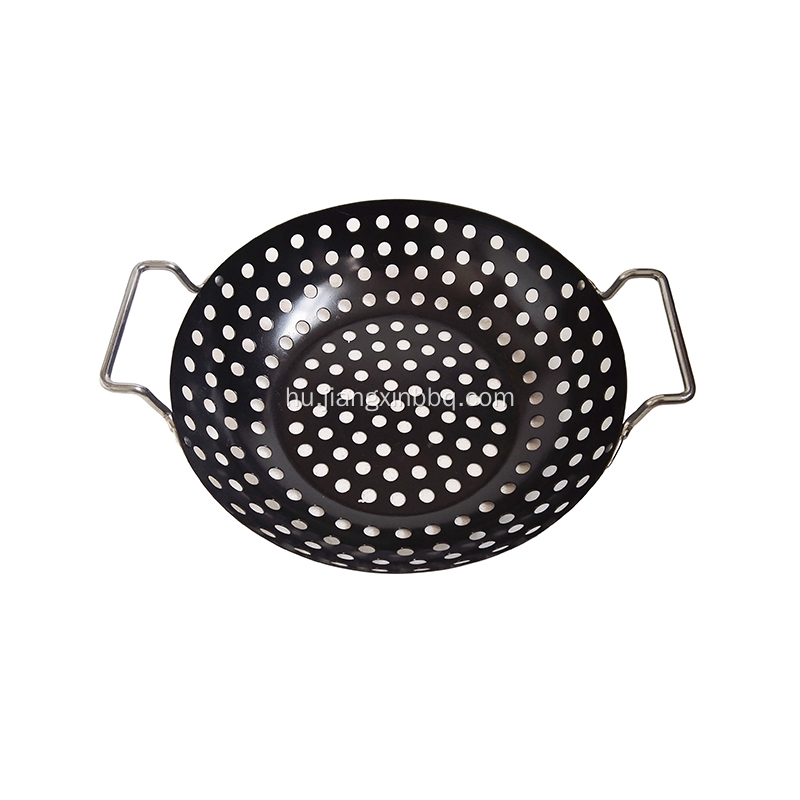 Barbecue Grill Wok - 8&quot; - Tapadásmentes
