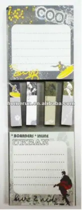 Combined notepad set/ memo sticky notes NP1156