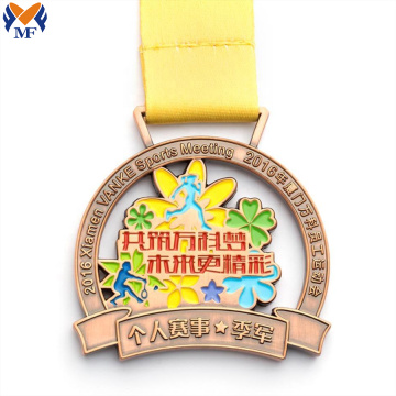 Custom running sports maple medals