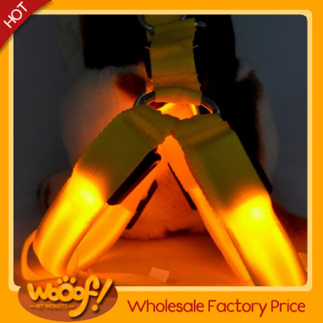 Hot selling pet dog products high quality led dog harness