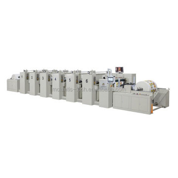 Multi -Farb -Flexo -Druckmaschine für verschiedene Einheitentypen