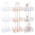 Multicolor Construction Stuffe Metal Wire Shower Caddy Salle de bain Rack de rangement de salle de bain