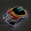 Máscara de cosplay con luz LED Predator