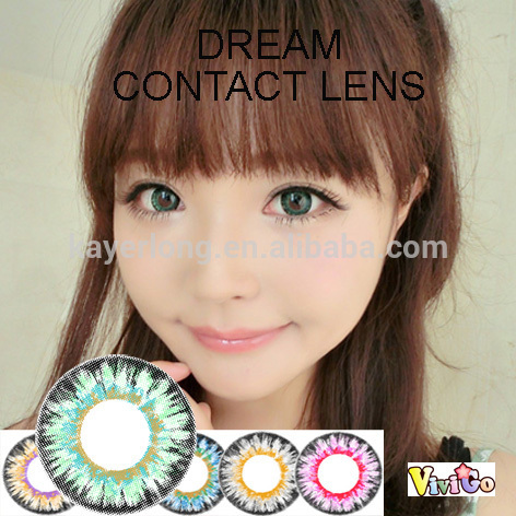 circle lens dream green 4 tone yearly used color contact lenses
