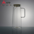 Water Pitcher Ice Teapot Juice Beverage Kettle Glass