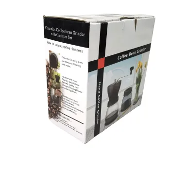 Portable Manual Coffee Grinder with Ceramic Burr and Anti-Slip Silicone Base: Compact and Efficient