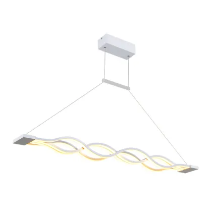 Shinetime Modern Minimalist Acrylic Wave Chandelier