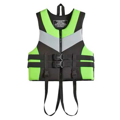 Black Slim Fit Water Sports Life Jacket