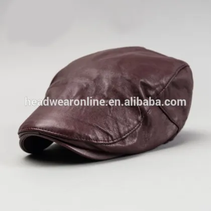 Promotional custom leather fabric Ivy cap fashion ivy cap