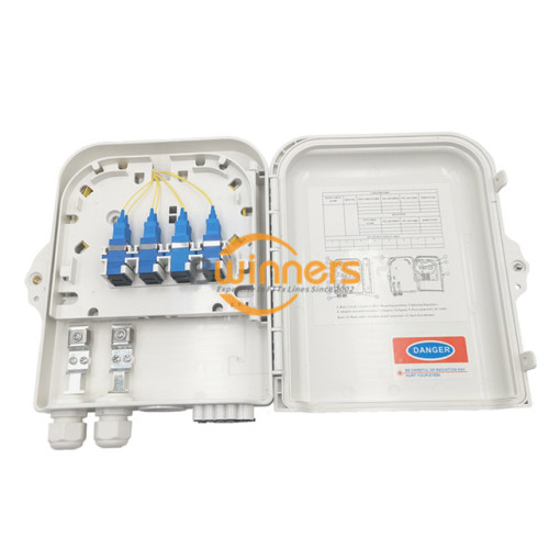 8 พอร์ต SC PLC แยกไฟเบอร์ Enclosure