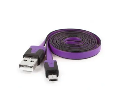 Orange Micro Usb Charging Data Cable , High Speed Data Transfer Cable