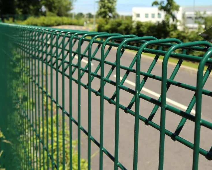galvanized roll top welded wire mesh fencing panel