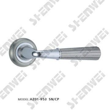 AZ01-953 SN/CP door handle on rose