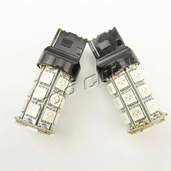 Factory Wholesale Amber Color T20 W21W 7440 24SMD 5050 LED Tail Reverse Light Bulb