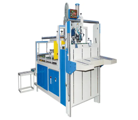 Semi-Automatic Sticky Box Gluing and Folding Machine