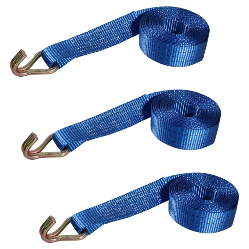 Pickup truck ratchet tie down strap