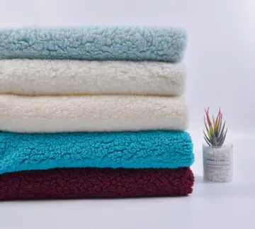 Dyed Sherpa Fleece Velvet Fabric